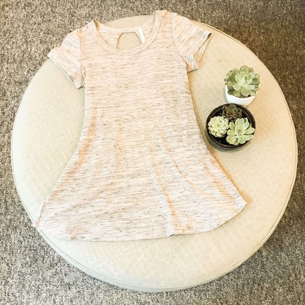 Grey A-line top